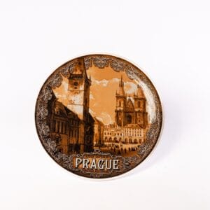 Prague Decorative Plate – 15 cm, vintage style